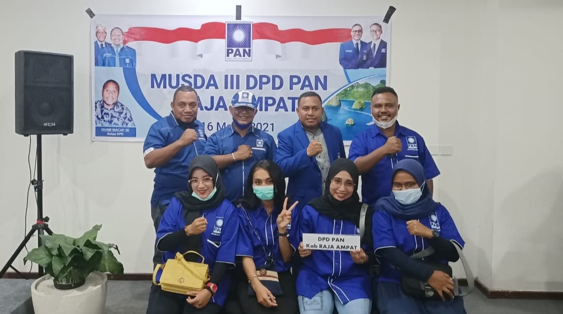 Pace FM Kembali Terpilih Jadi Ketua DPD PAN Kabupaten Raja Ampat